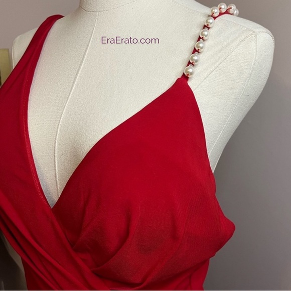 Mac Duggal Red Maxi Dress - Picture 5 of 6